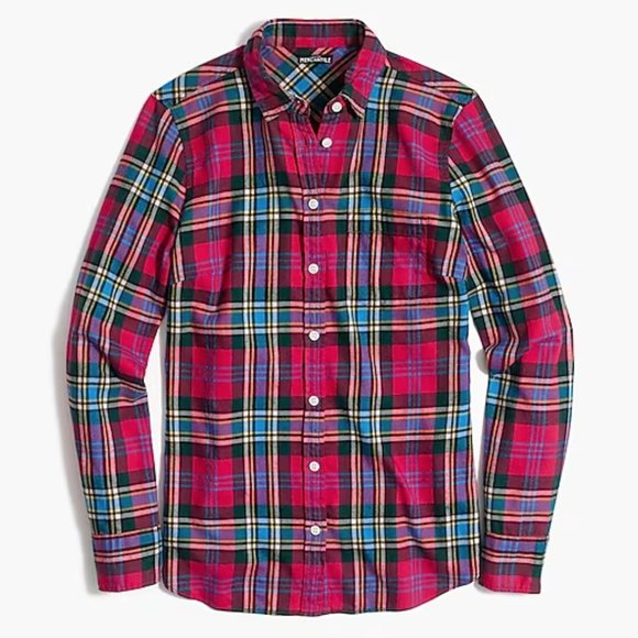 J. Crew Factory Tops - J.Crew Mercantile Plaid Shirt Size Large